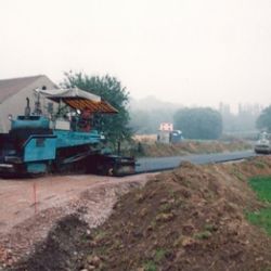 Herstellung der neuen Zufahrtsstraße